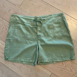 Green 100% tencel shorts. New with tags from Sundance!